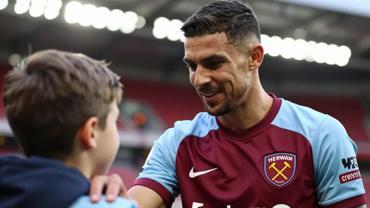 West Ham United stars Taty Castellanos and Pablo Felipe attend Holiday Hammers, a programme funded by West Ham United...