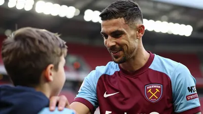 West Ham United stars Taty Castellanos and Pablo Felipe attend Holiday Hammers, a programme funded by West Ham United...